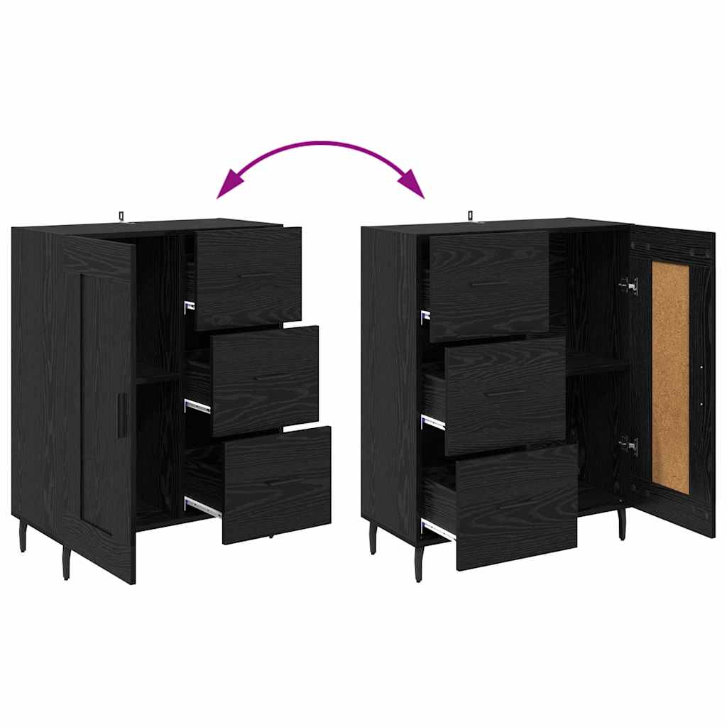 Highboard 2 kom. Crni hrast 69,5 x 34 x 180 cm