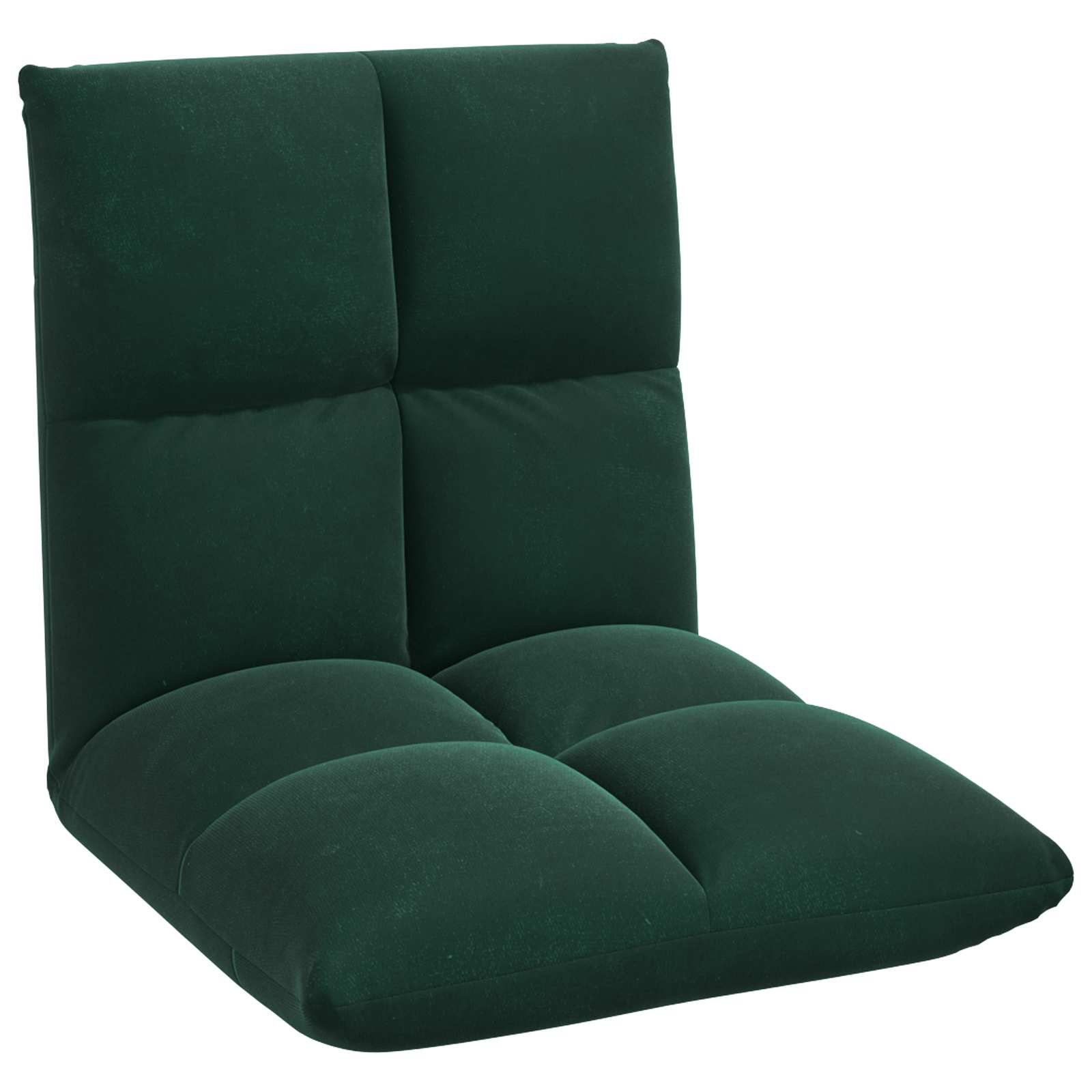 Podna stolica Tamnozelena 50 x 61 x 57 cm Baršun