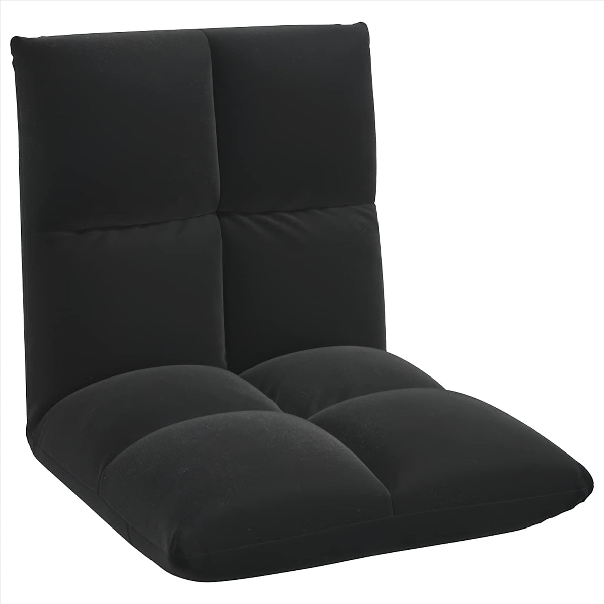 Podna stolica Crna 50 x 61 x 57 cm Baršun