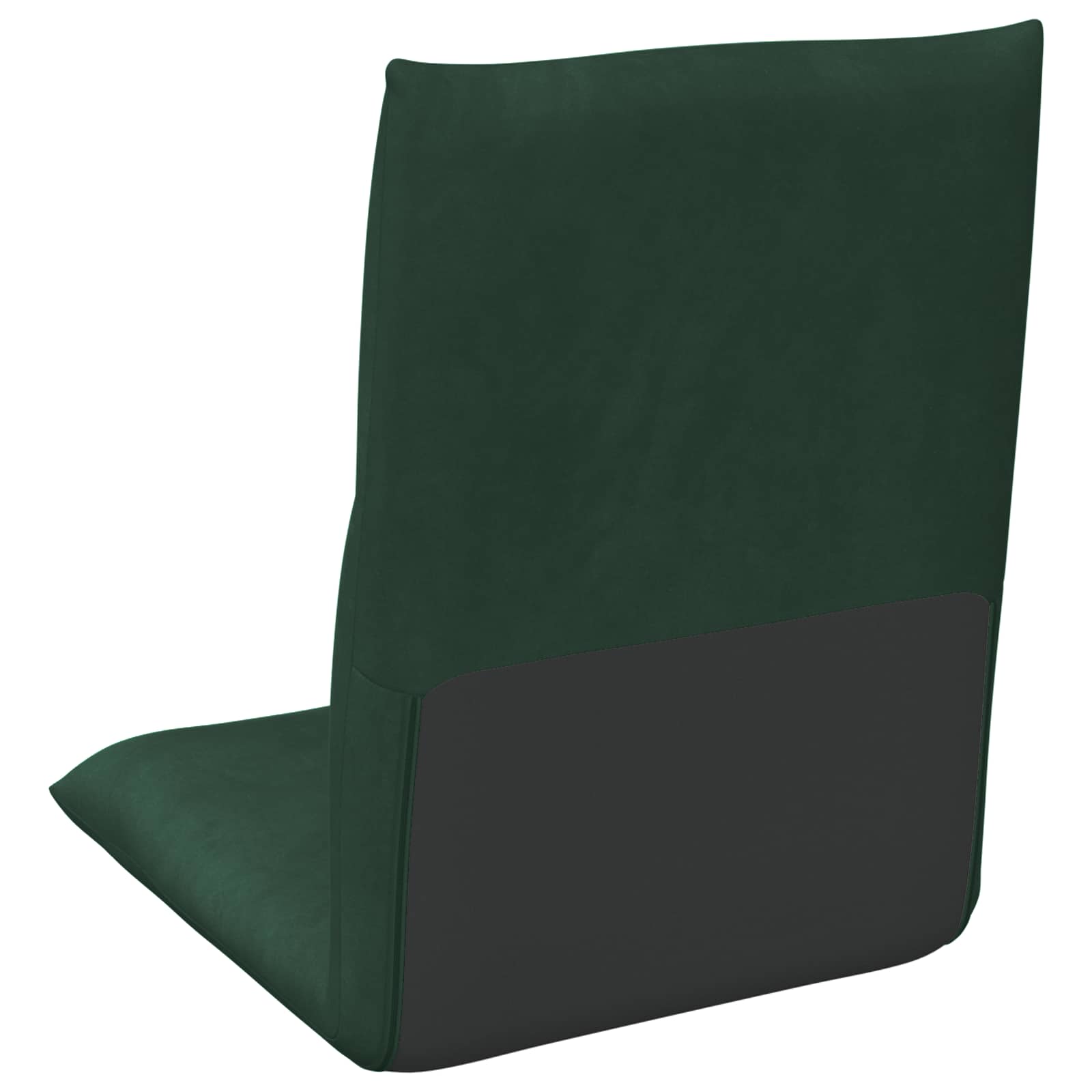 Podesivi podni naslonjač Tamnozelena Baršun