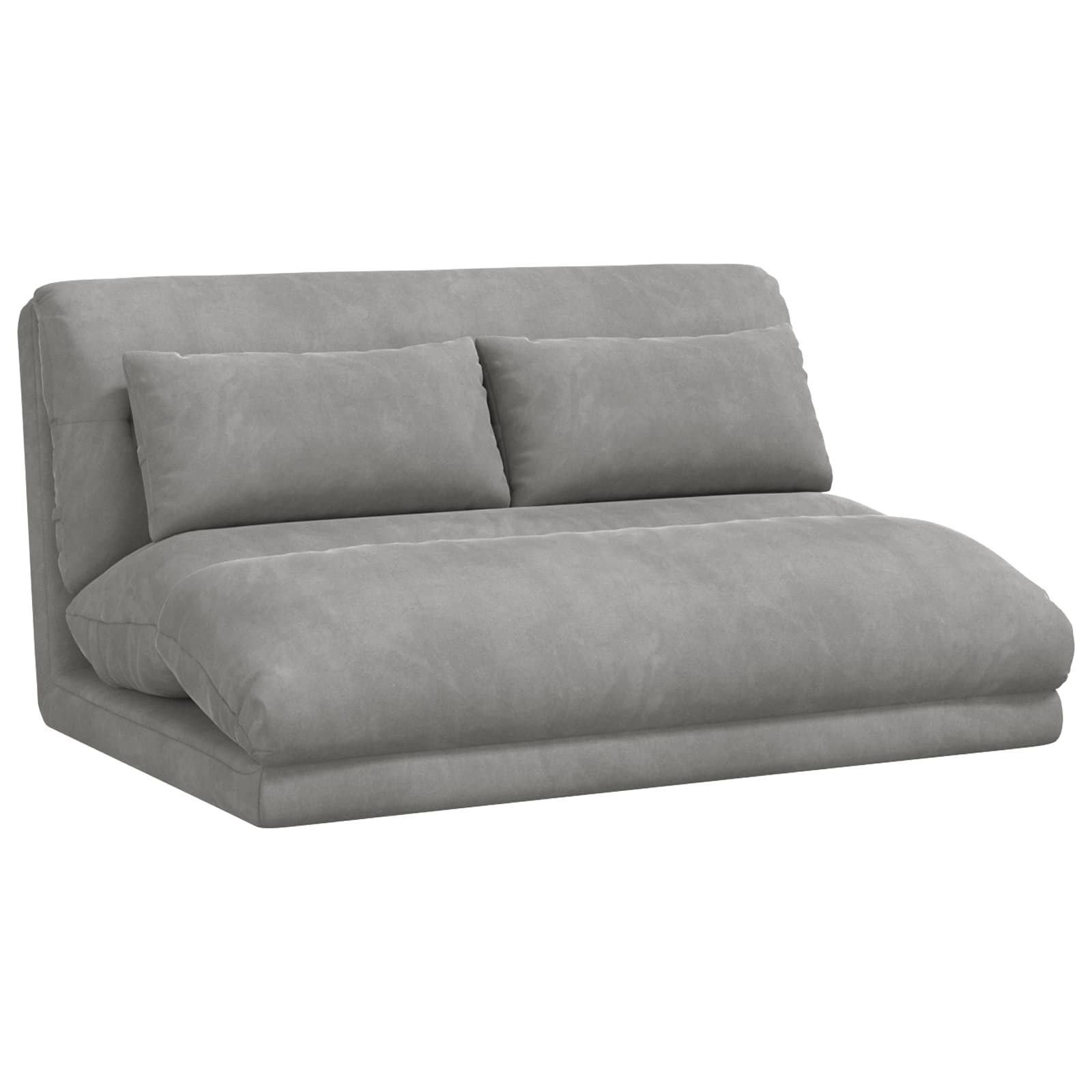 Podesivi podni naslonjač Svjetlosiva Baršun