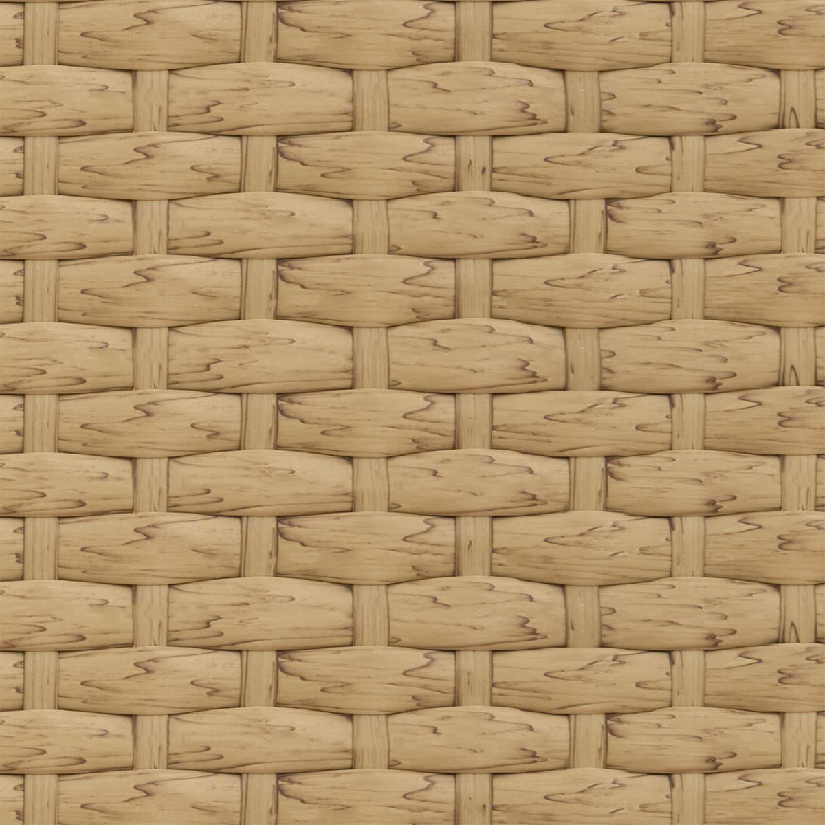 Sjedeća garnitura za vrt 2 pcs Prirodna Poli Rattan Čelik