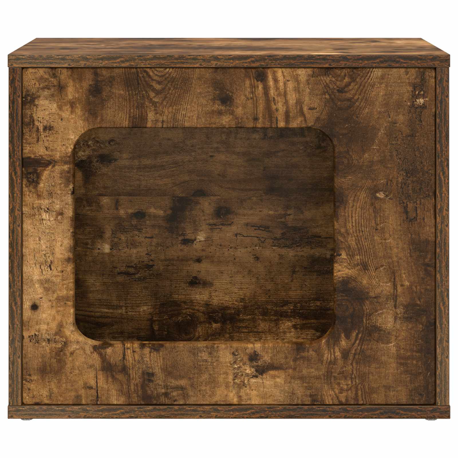 Mačja Kuća Dimljeni hrast 51 x 30 x 42,5 cm Konstruirano drvo