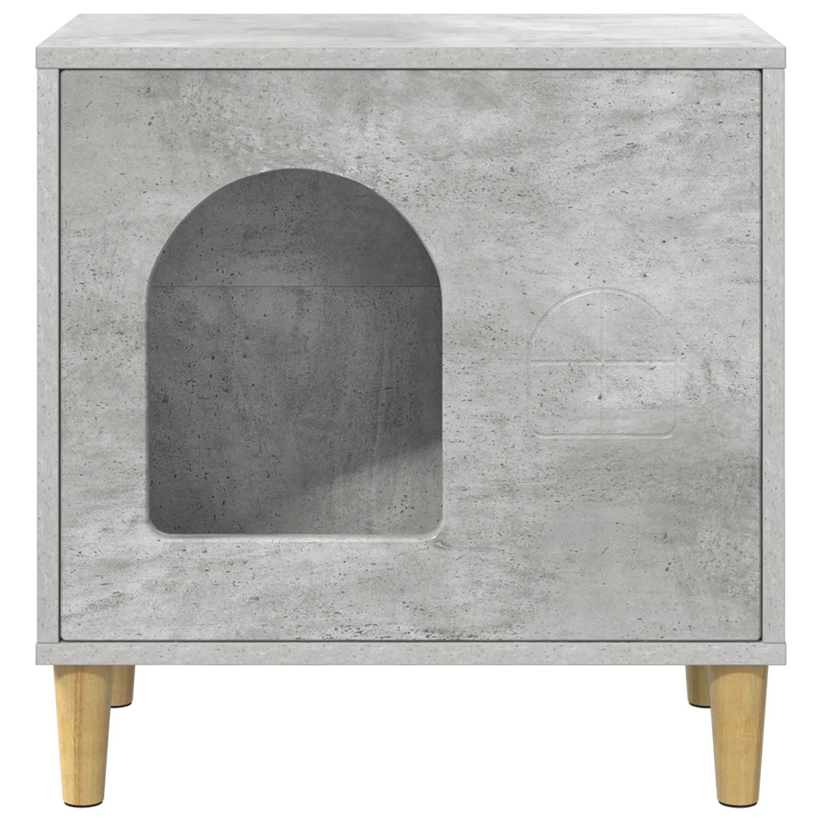 Mačja Kuća Beton 51 x 30 x 52 cm Konstruirano drvo