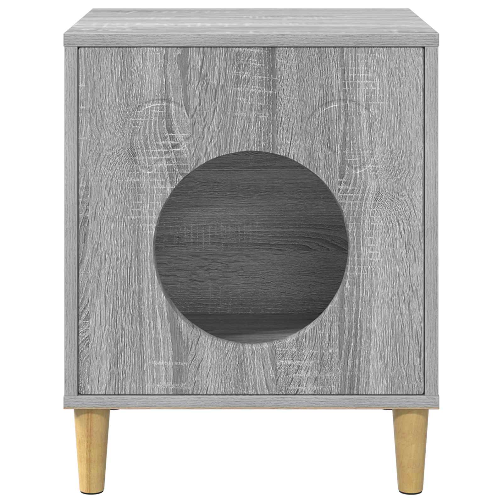 Mačja Kuća Siva Sonoma 42,5 x 40 x 53 cm Konstruirano drvo