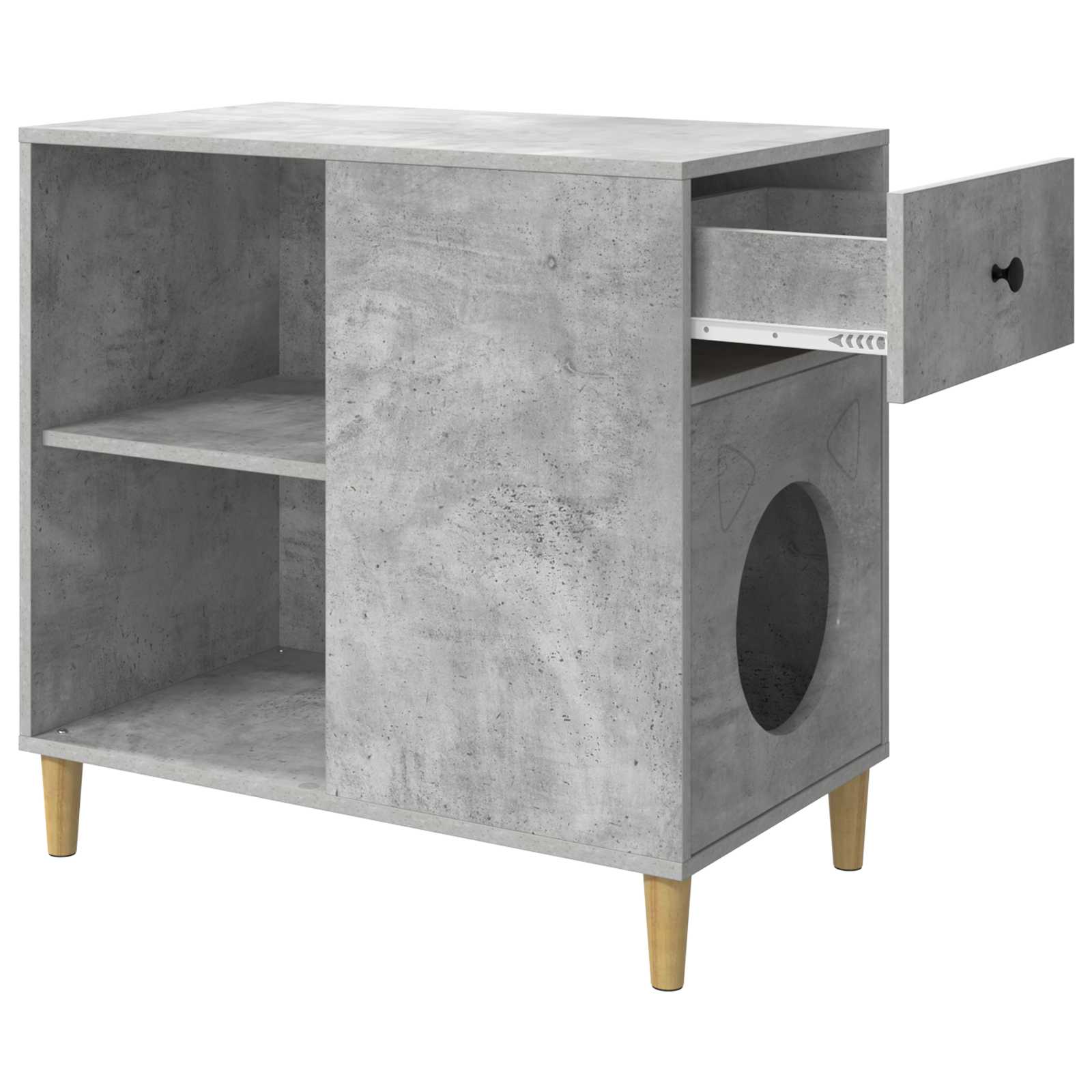 Mačja Kuća Beton 72 x 42.5 x 70 cm Konstruirano drvo