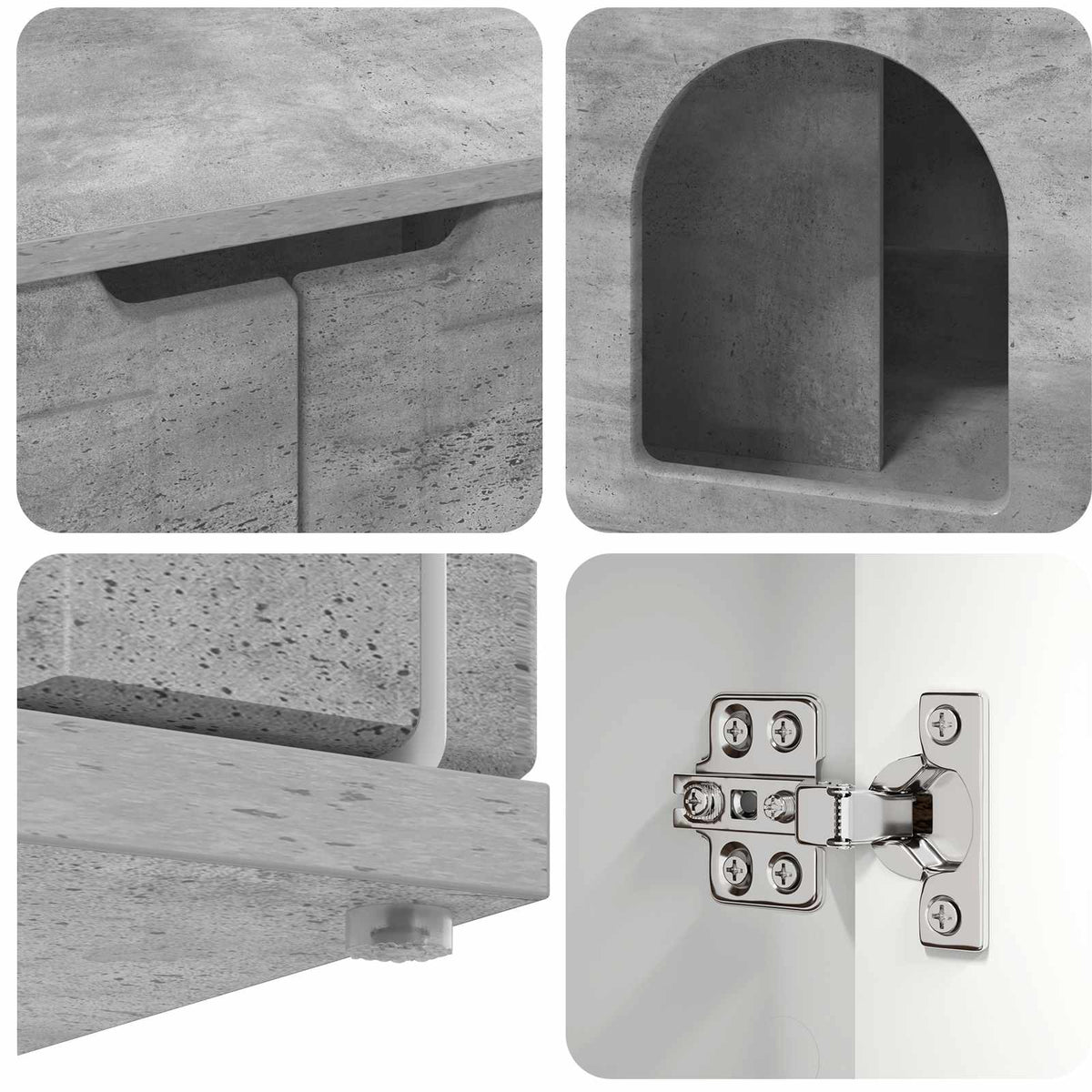 Mačja Kuća Beton 85 x 55 x 50,5 cm Konstruirano drvo