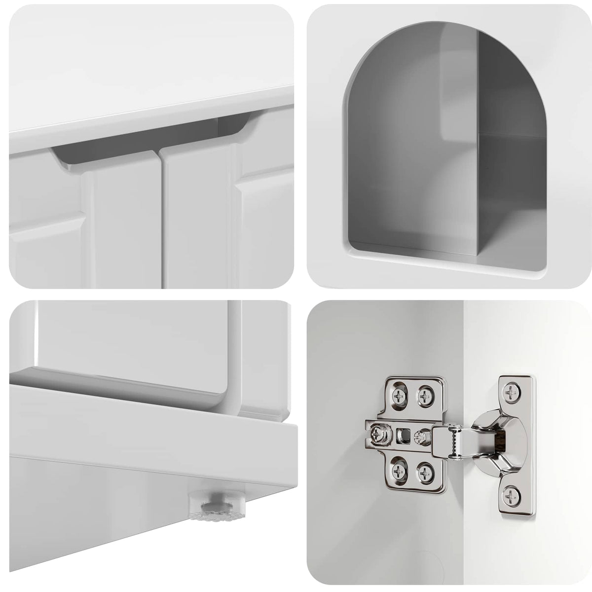 Mačja Kuća Sjajno bijelo 85 x 55 x 50,5 cm Konstruirano drvo
