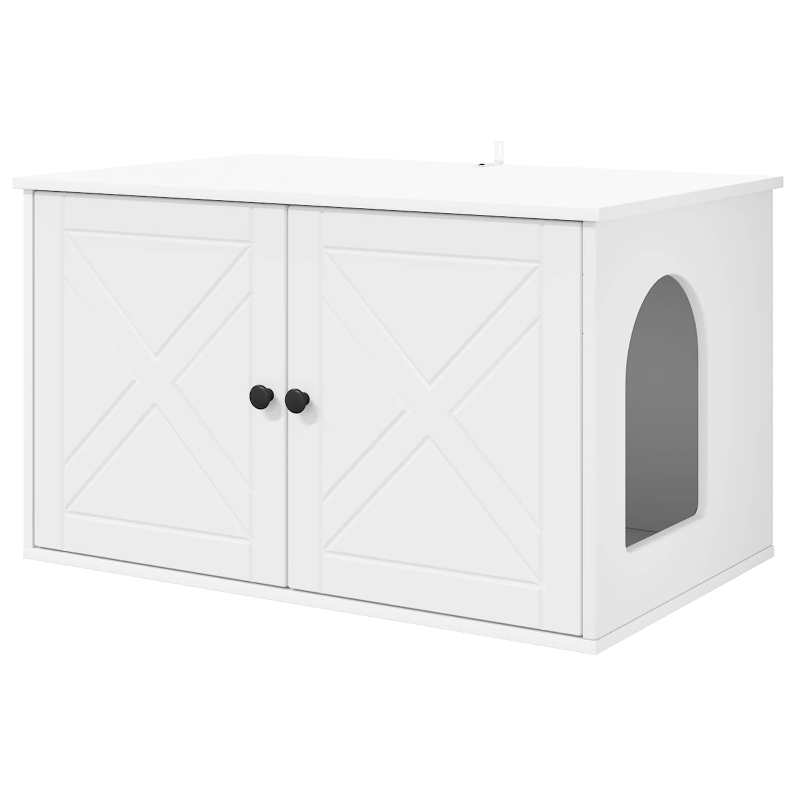 Mačja Kuća Bijelo 85 x 55 x 50,5 cm Konstruirano drvo
