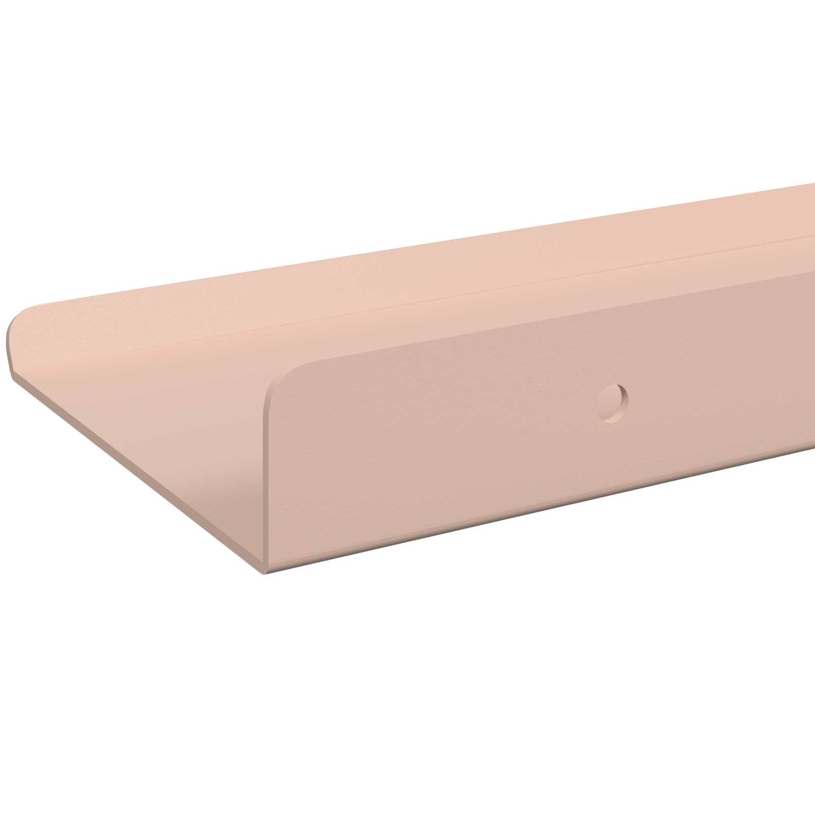 Lebdeća polica Zidne 3 pcs Ružičasta 40 x 9 x 2,5 cm Čelik