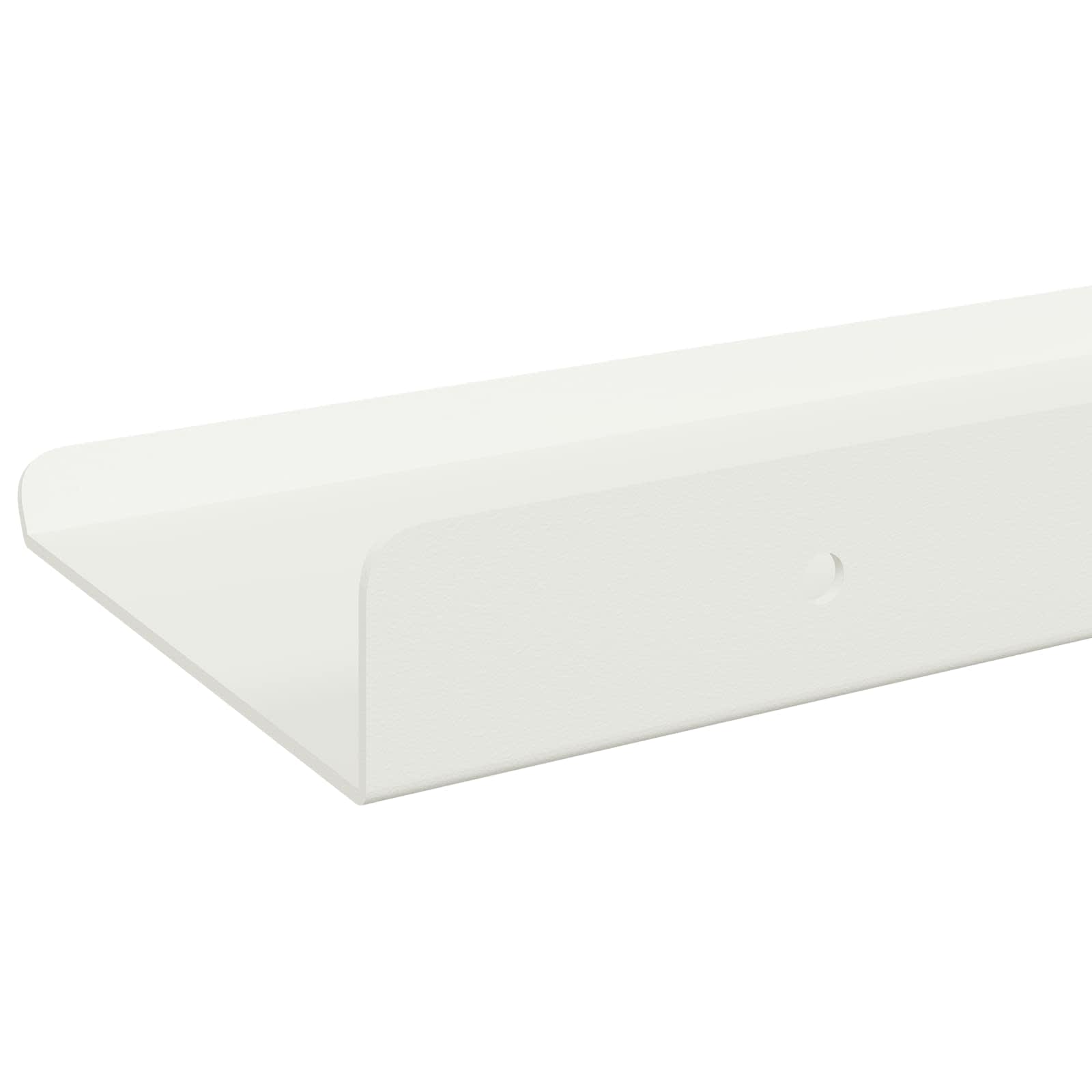 Lebdeća polica Zidne 3 pcs Bijeli 40 x 9 x 2,5 cm Čelik