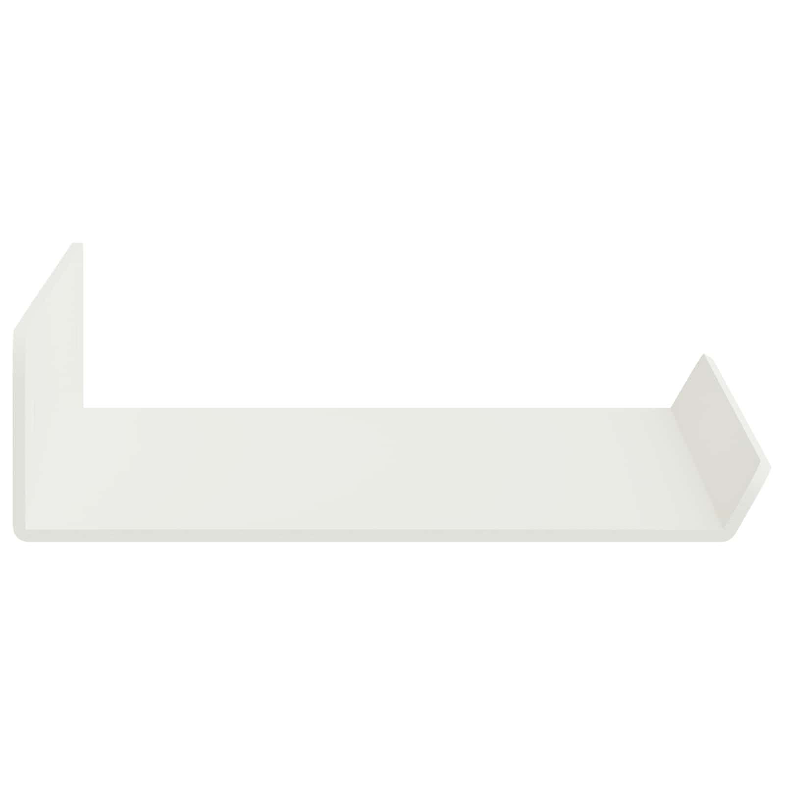 Lebdeća polica Zidne 3 pcs Bijeli 40 x 9 x 2,5 cm Čelik