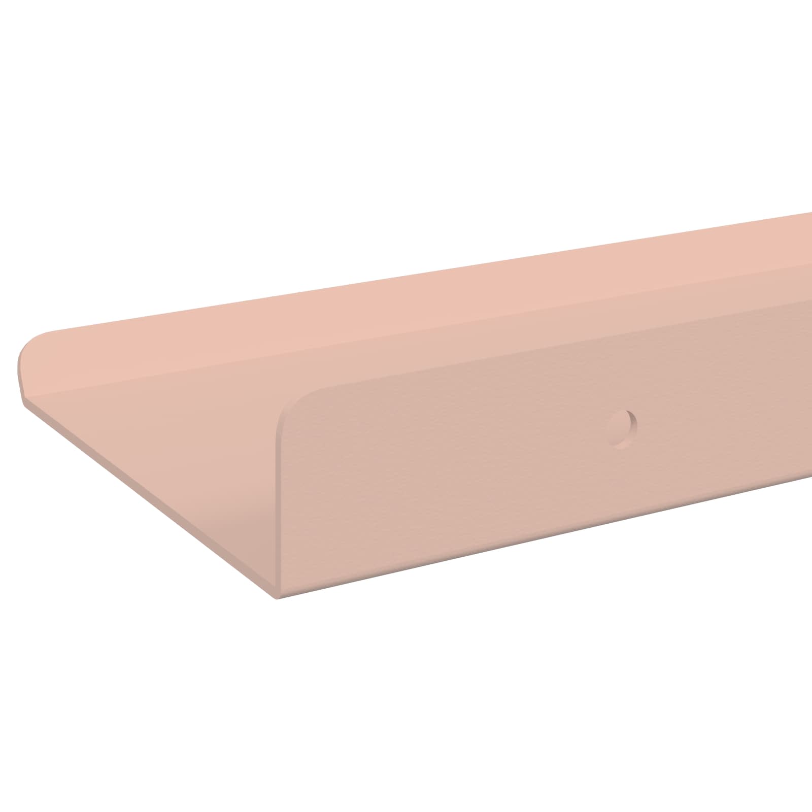 Lebdeća polica Zidne 4 pcs Ružičasta 30 x 9 x 2,5 cm Čelik