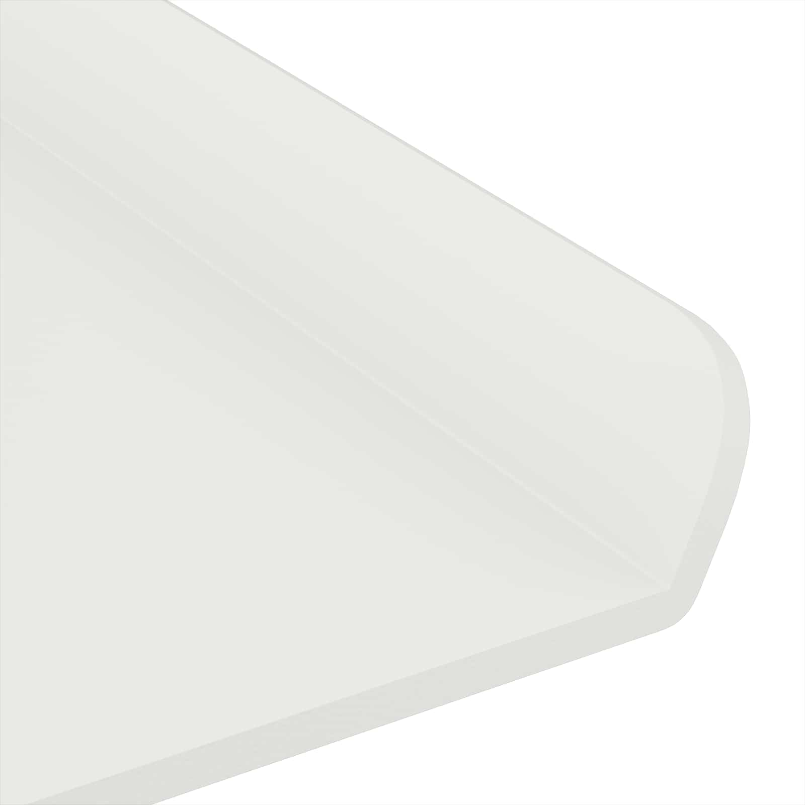 Lebdeća polica Zidne 2 pcs Bijeli 40 x 8,5 x 2,5 cm Čelik