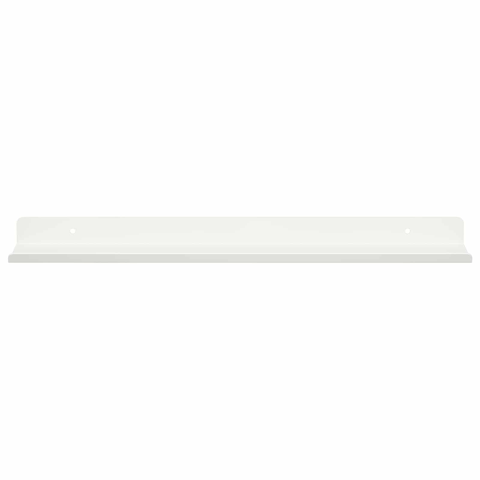 Lebdeća polica Zidne 2 pcs Bijeli 40 x 8,5 x 2,5 cm Čelik