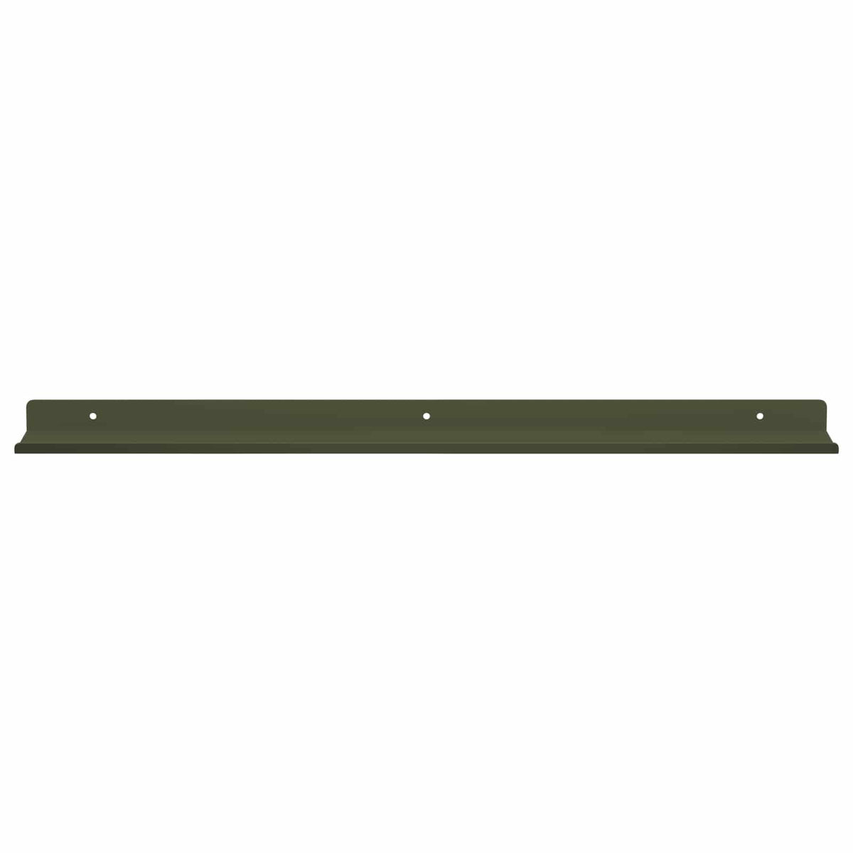 Lebdeća polica 2 pcs Maslinasto zelena 60 x 8,5 x 2,5 cm Čelik