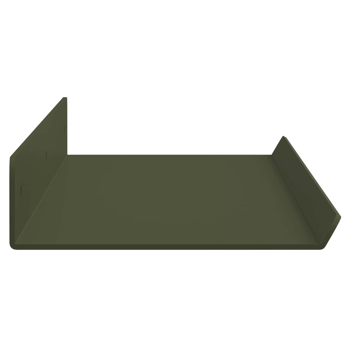 Lebdeća polica 2 pcs Maslinasto zelena 60 x 8,5 x 2,5 cm Čelik