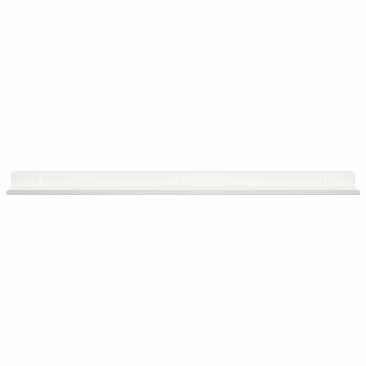 Lebdeća polica Zidne 2 pcs Bijeli 60 x 8,5 x 2,5 cm Čelik