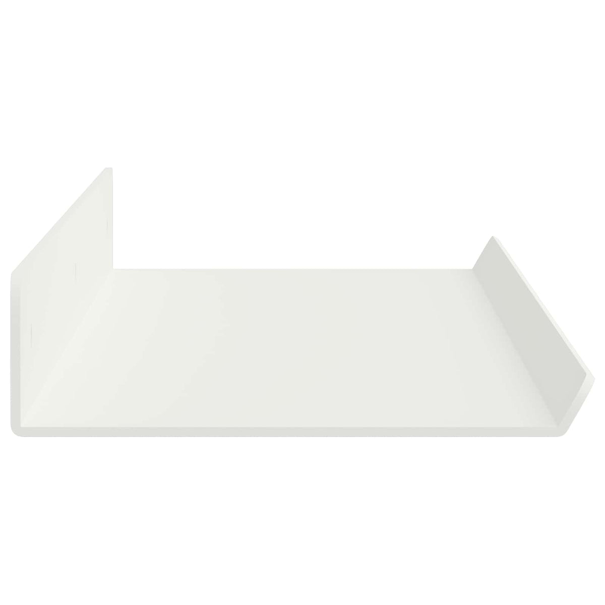 Lebdeća polica Zidne 2 pcs Bijeli 60 x 8,5 x 2,5 cm Čelik