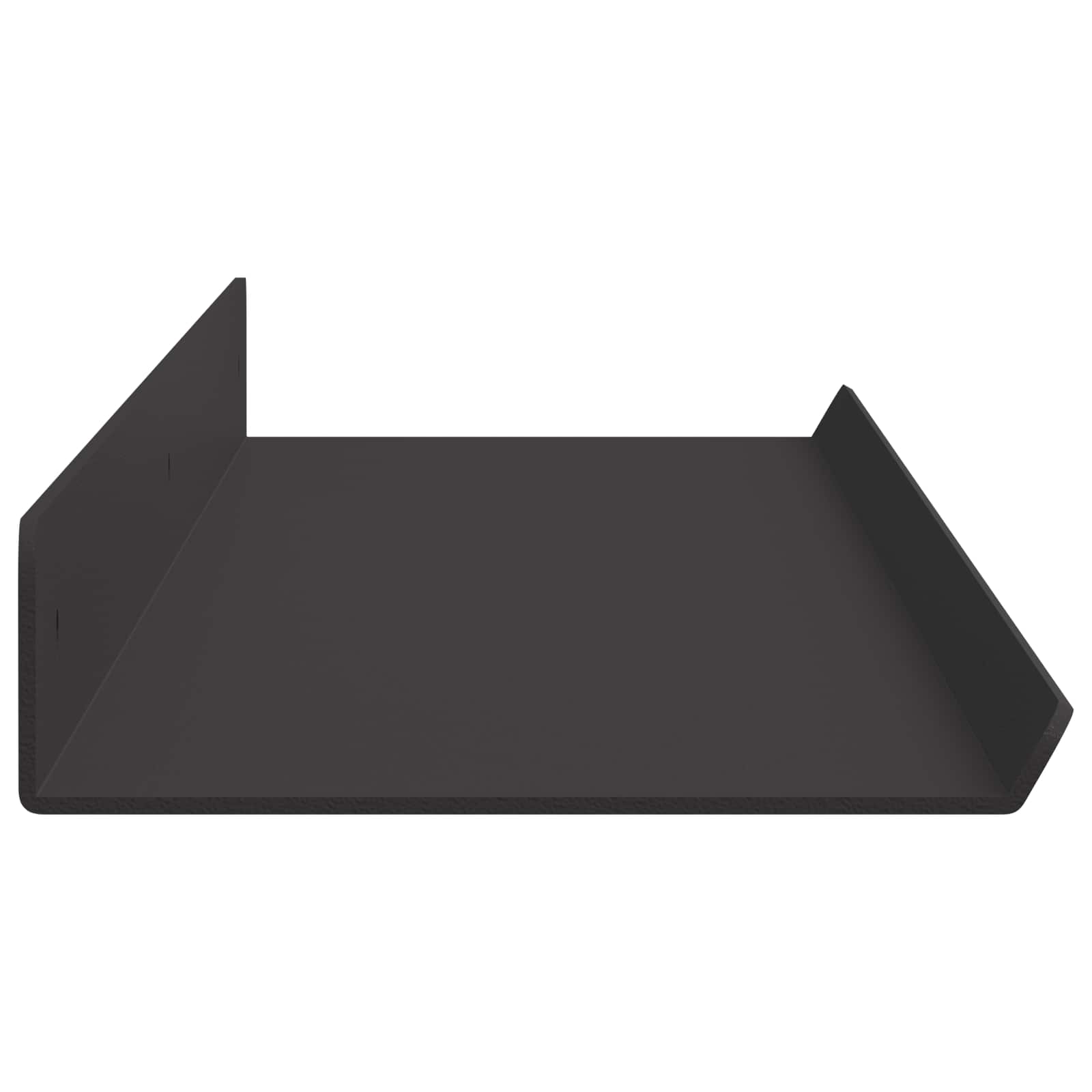 Lebdeća polica Zidne 4 pcs Crna 80 x 9 x 2,5 cm Čelik