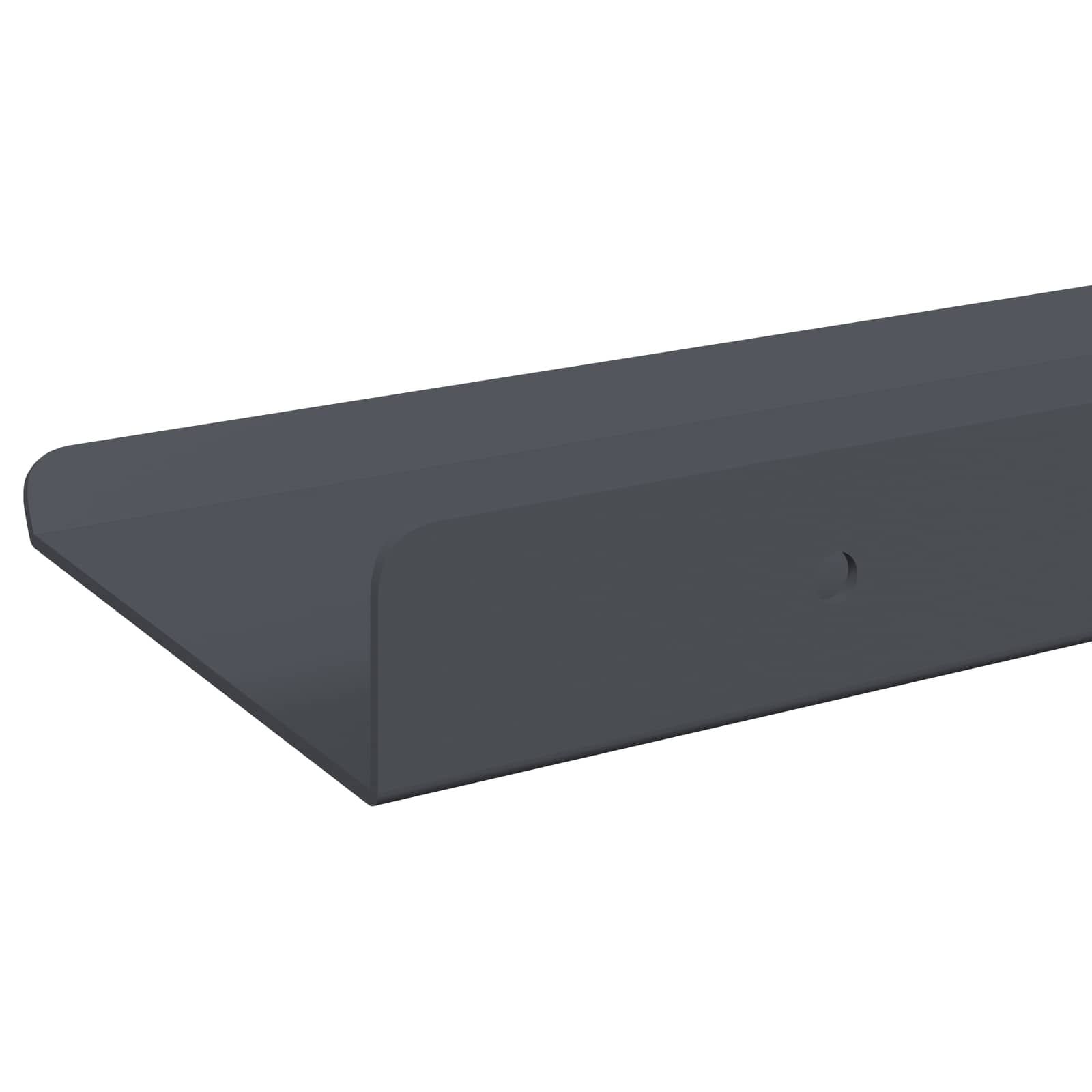 Lebdeća polica Zidne 2 pcs Antracit 80 x 9 x 2,5 cm Čelik