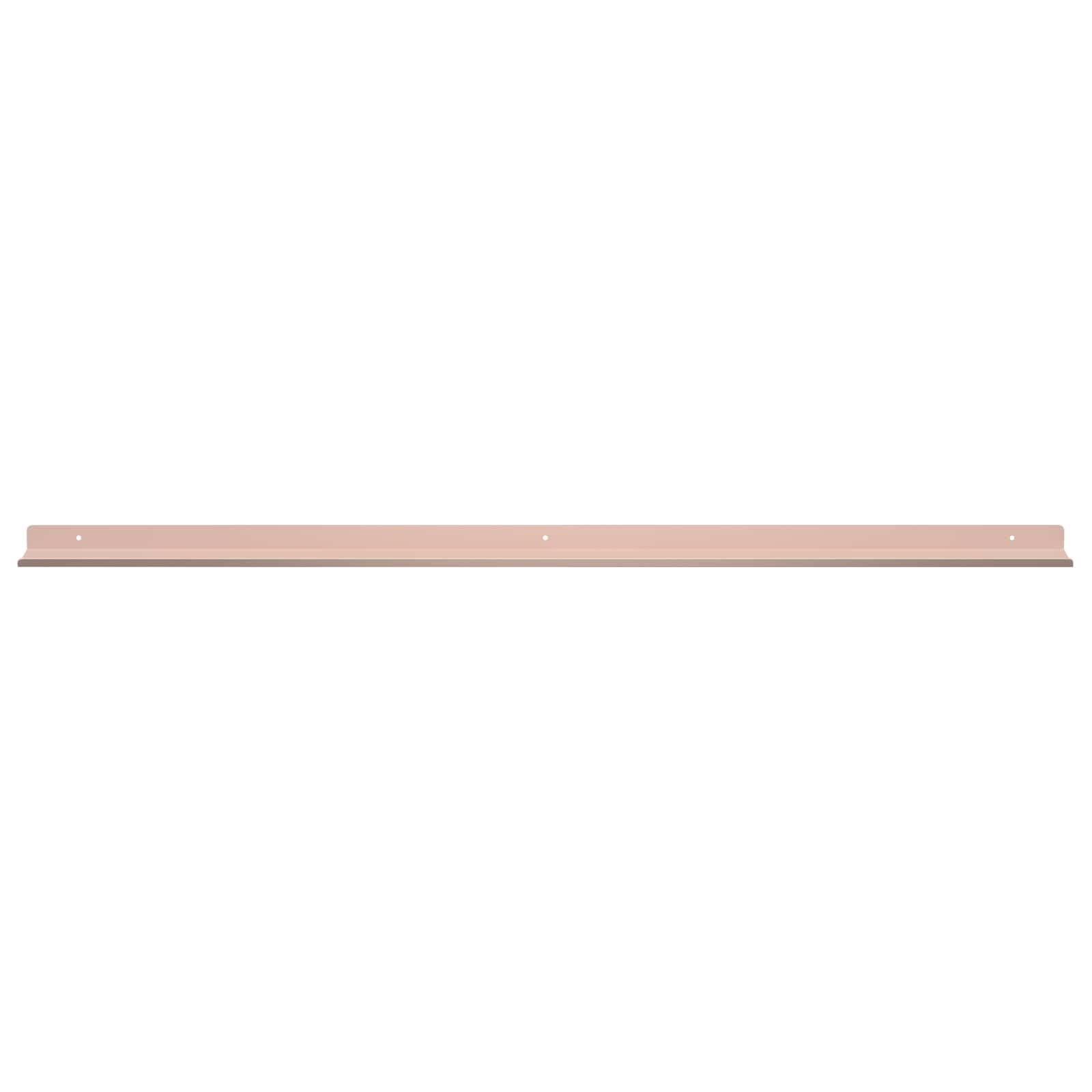 Lebdeća polica Zidne 4 pcs Ružičasta 100 x 9 x 2,5 cm Čelik