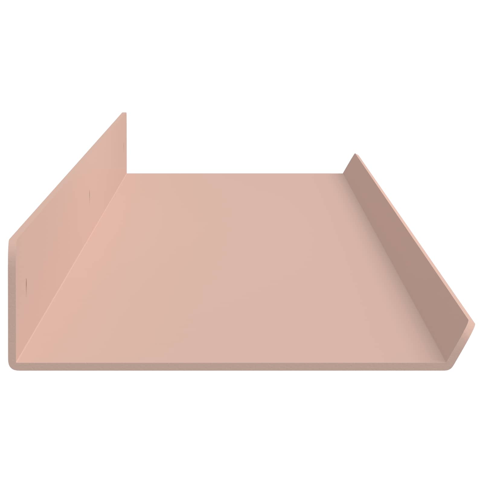 Lebdeća polica Zidne 4 pcs Ružičasta 100 x 9 x 2,5 cm Čelik