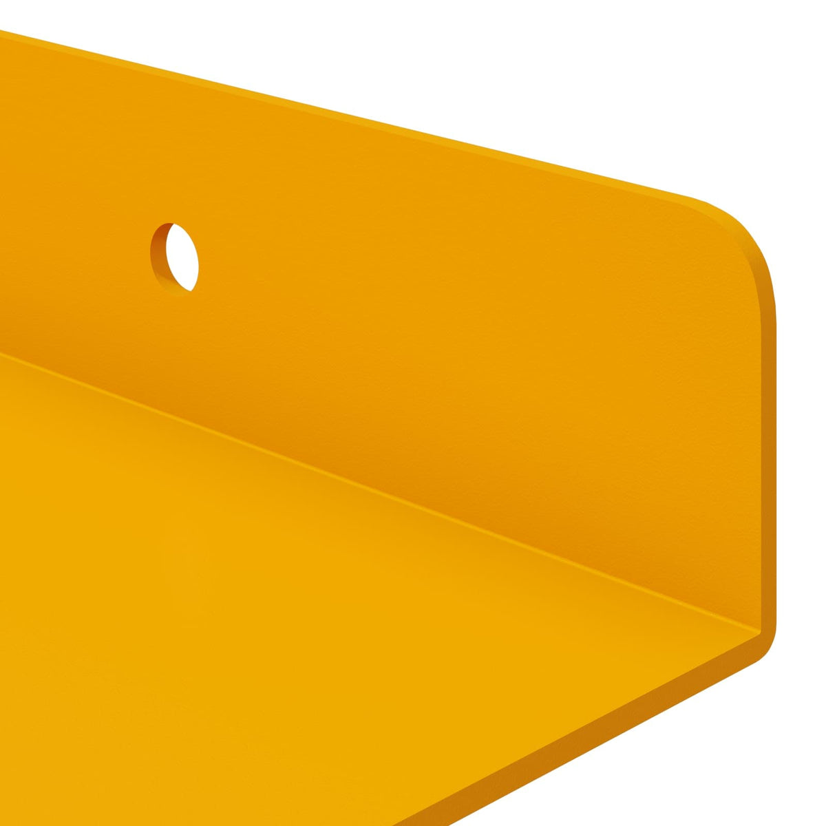Lebdeća polica Zidne 4 pcs Žuta 100 x 9 x 2,5 cm Čelik