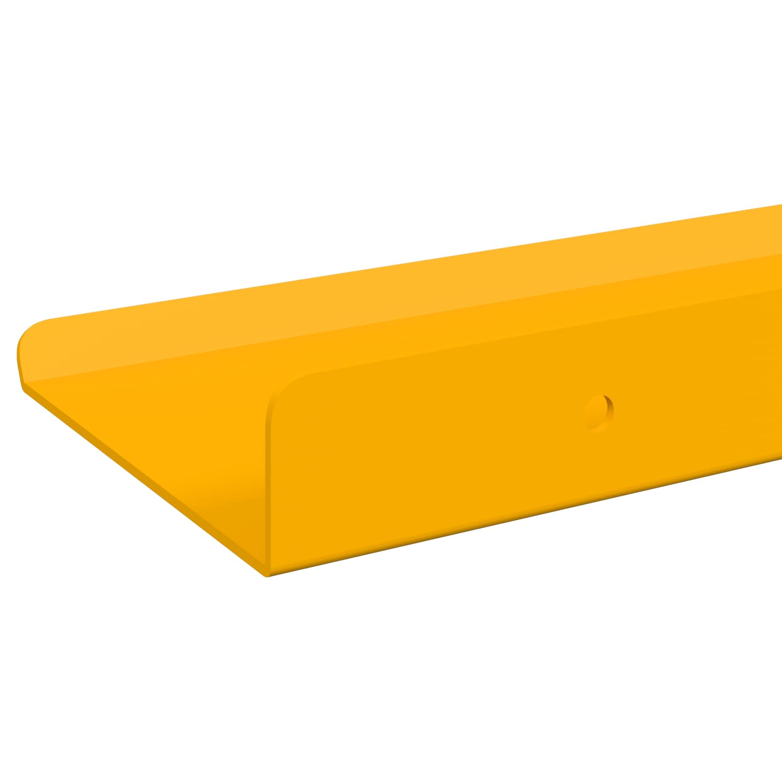Lebdeća polica Zidne 4 pcs Žuta 100 x 9 x 2,5 cm Čelik