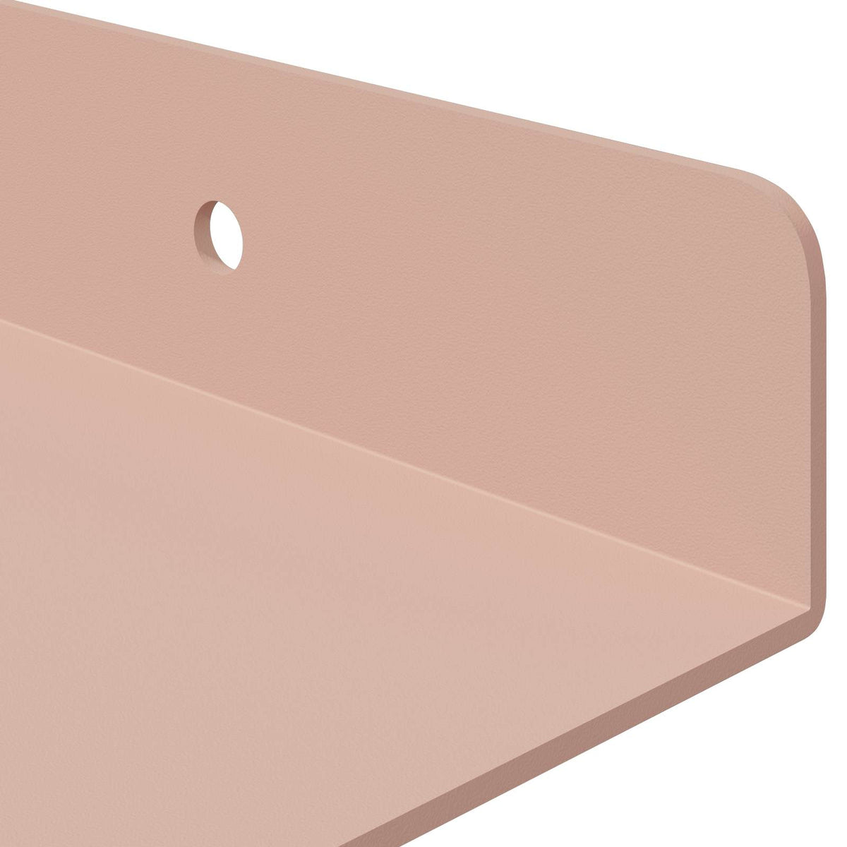 Lebdeća polica Zidne 2 pcs Ružičasta 30 x 18 x 2,5 cm Čelik