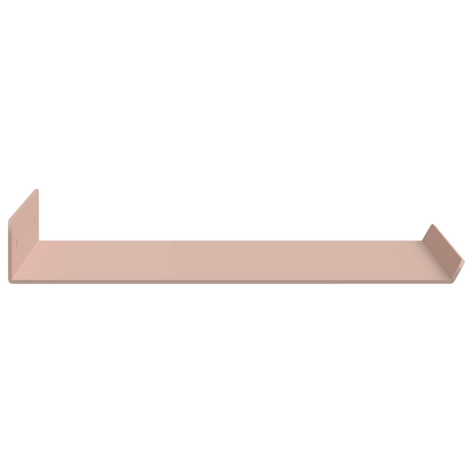 Lebdeća polica Zidne 2 pcs Ružičasta 30 x 18 x 2,5 cm Čelik