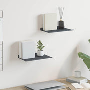 Lebdeća polica Zidne 2 pcs Antracit 30 x 18 x 2,5 cm Čelik