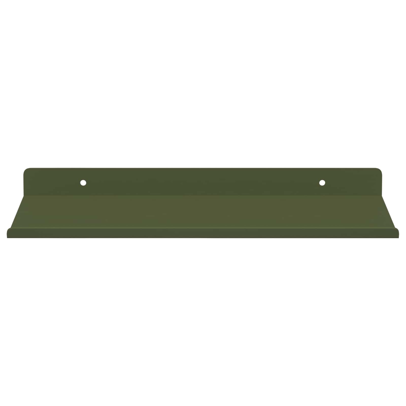 Lebdeća polica 4 pcs Maslinasto zelena 30 x 18 x 2,5 cm Čelik