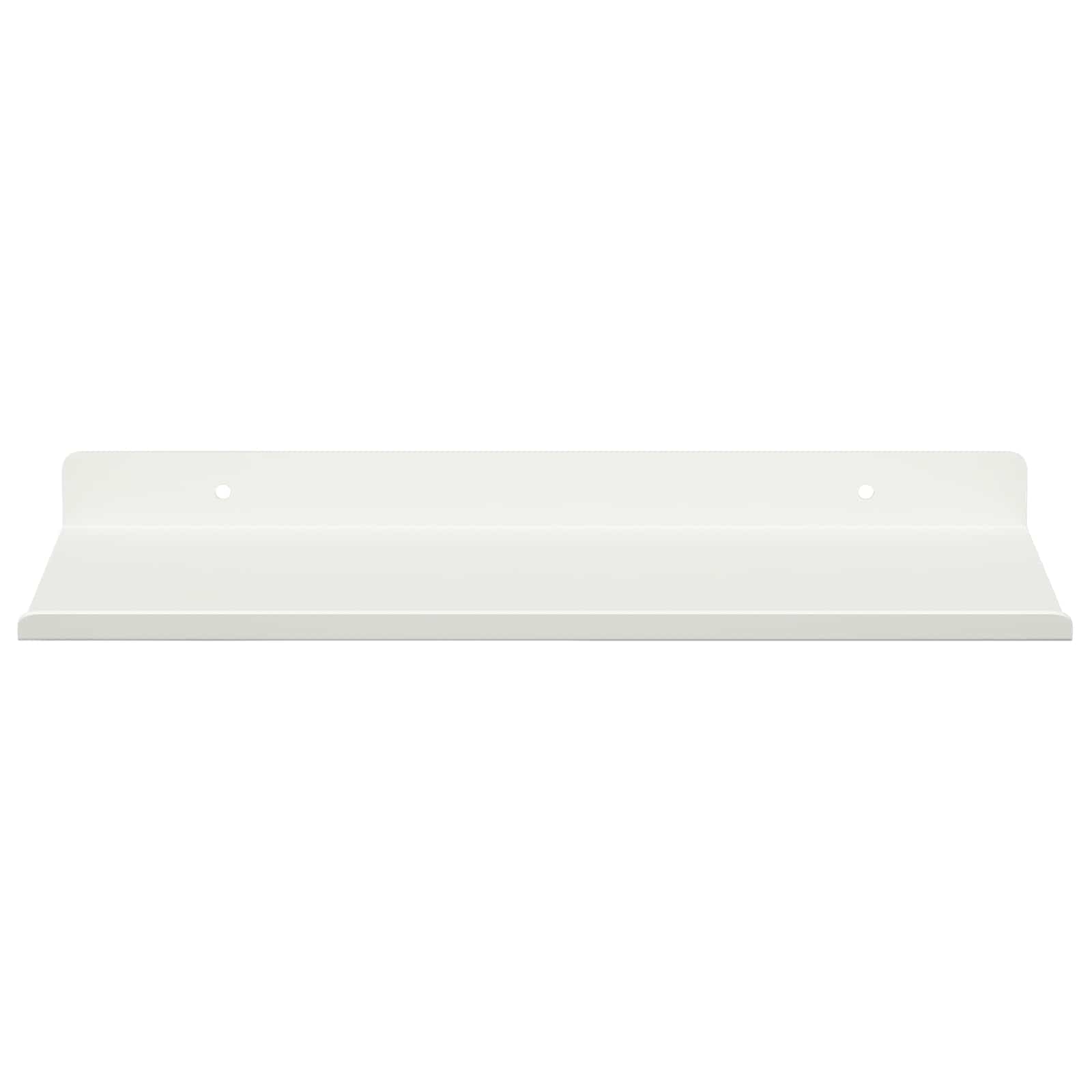 Lebdeća polica Zidne 2 pcs Bijeli 30 x 18 x 2,5 cm Čelik