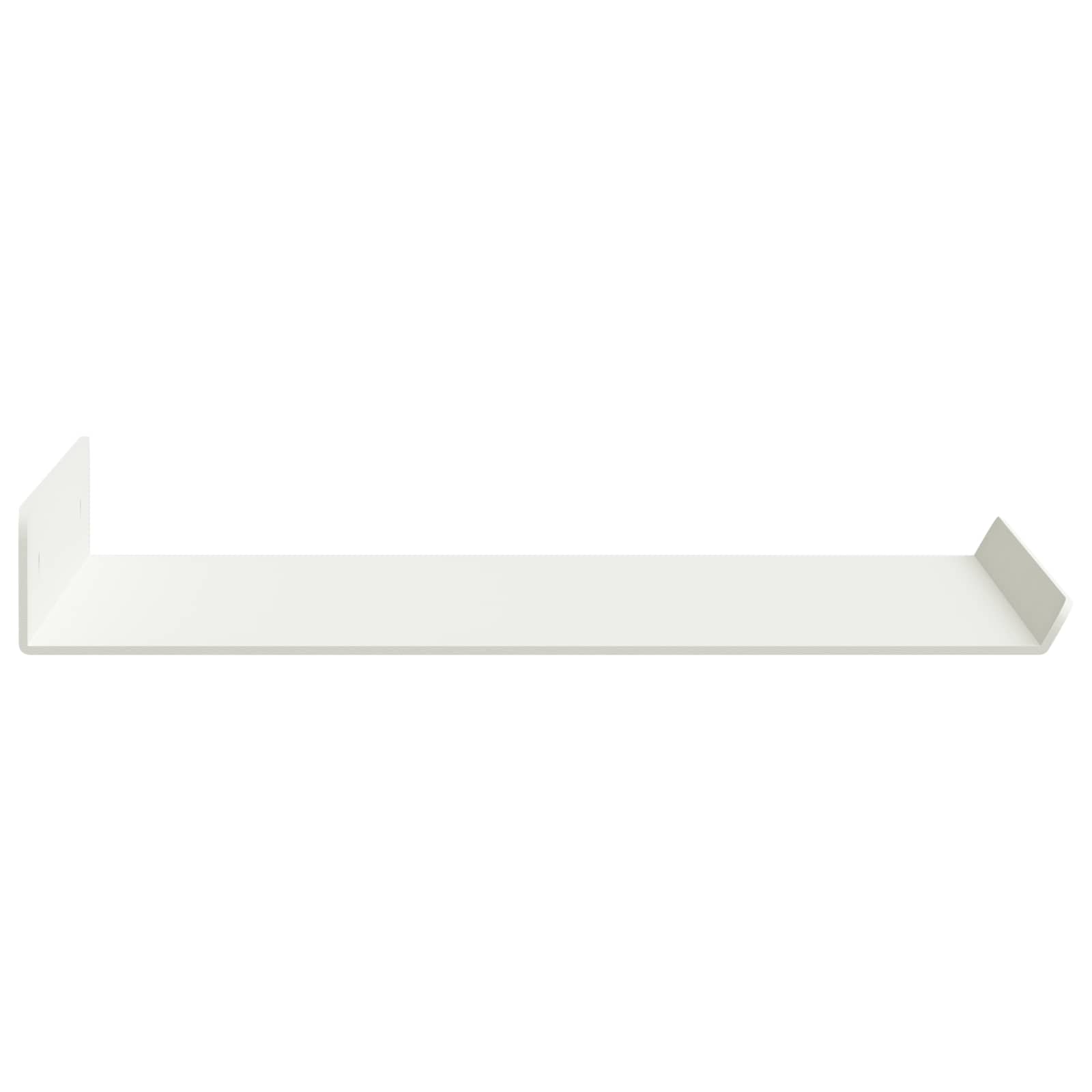 Lebdeća polica Zidne 2 pcs Bijeli 30 x 18 x 2,5 cm Čelik