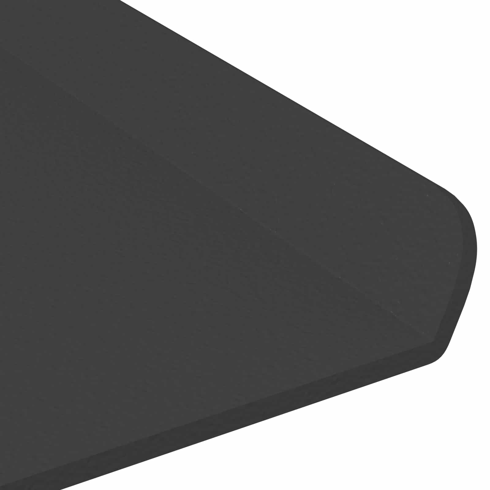 Lebdeća polica Zidne 4 pcs Crna 40 x 18 x 2,5 cm Čelik