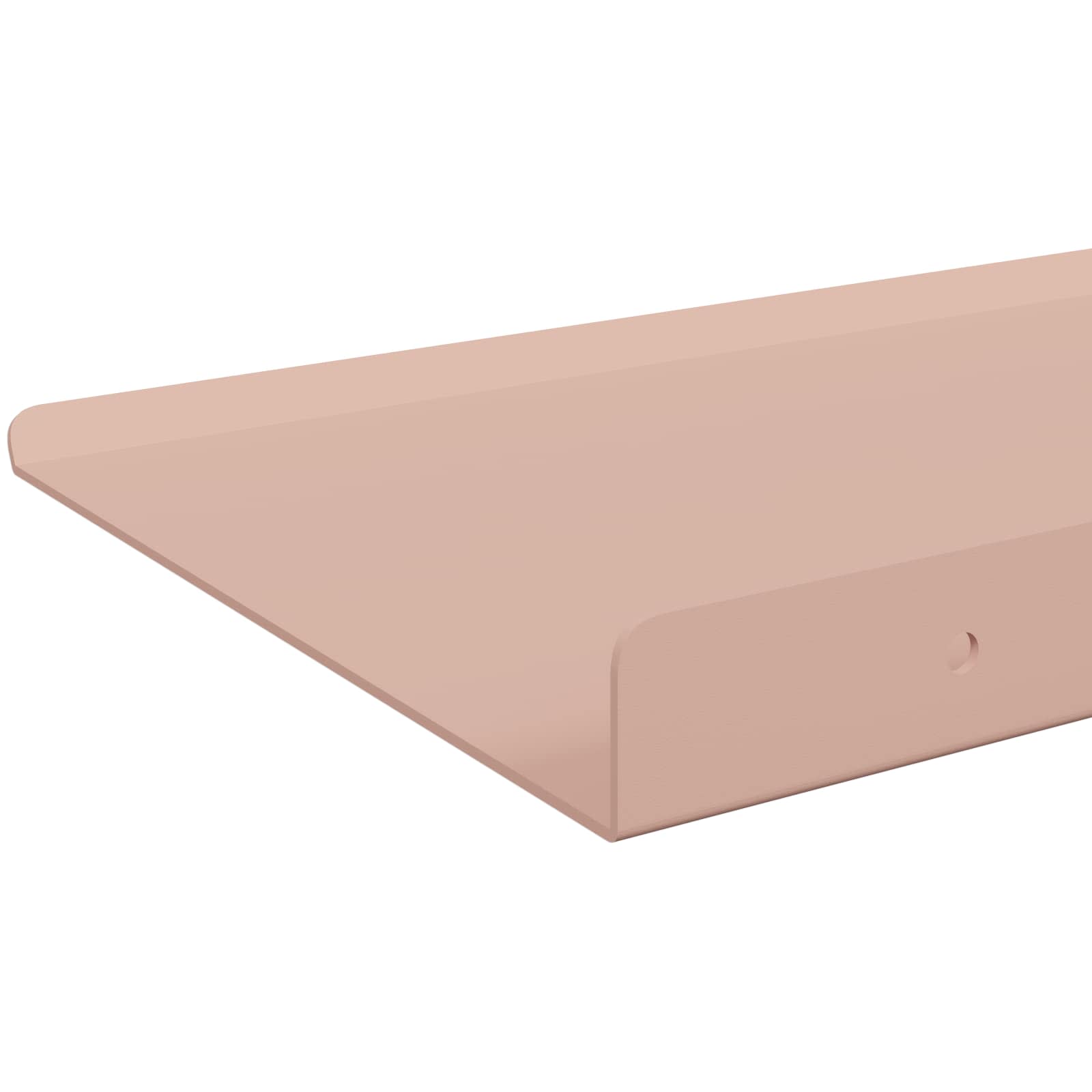 Lebdeća polica Zidne 4 pcs Ružičasta 40 x 18 x 2,5 cm Čelik