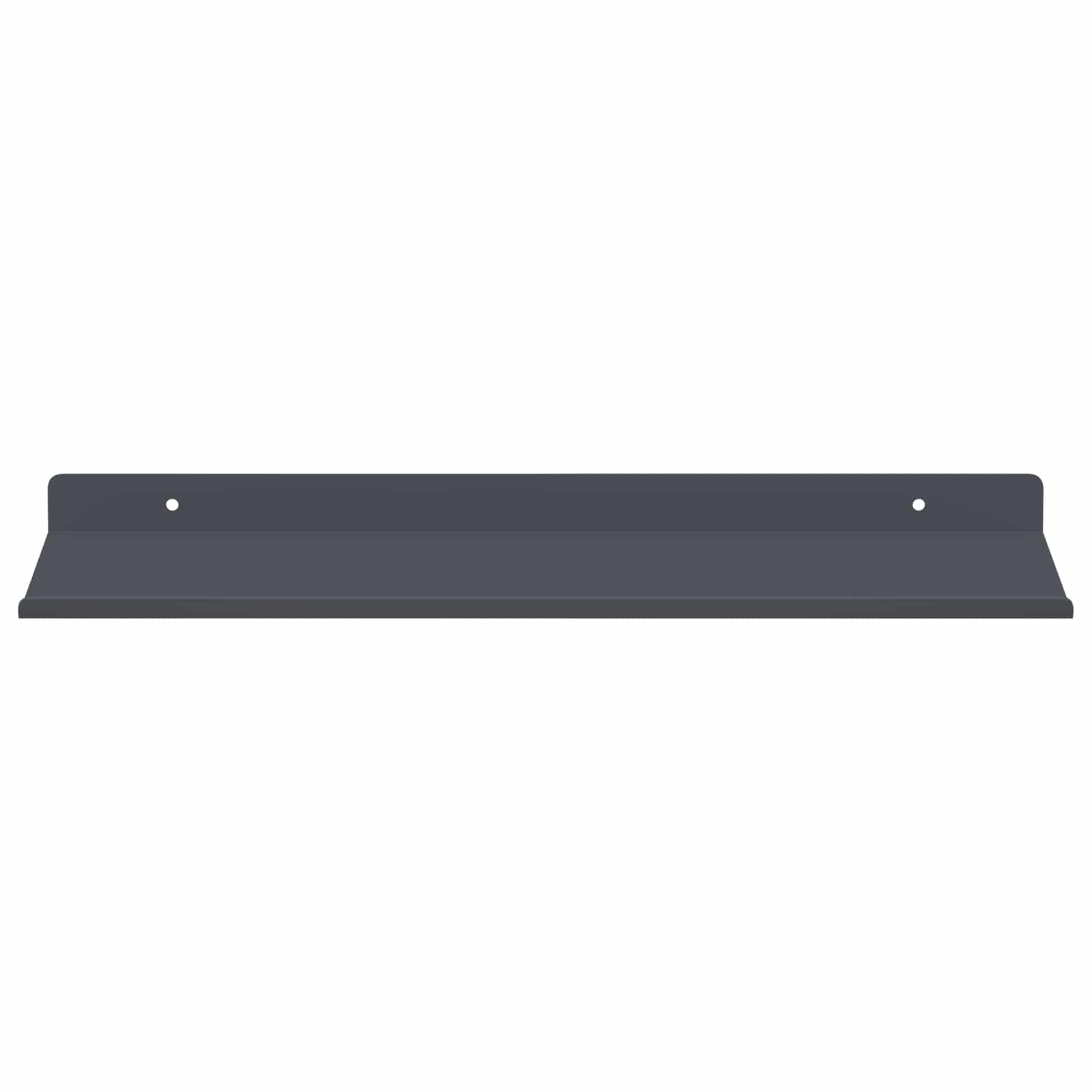 Lebdeća polica Zidne 2 pcs Antracit 40 x 18 x 2,5 cm Čelik