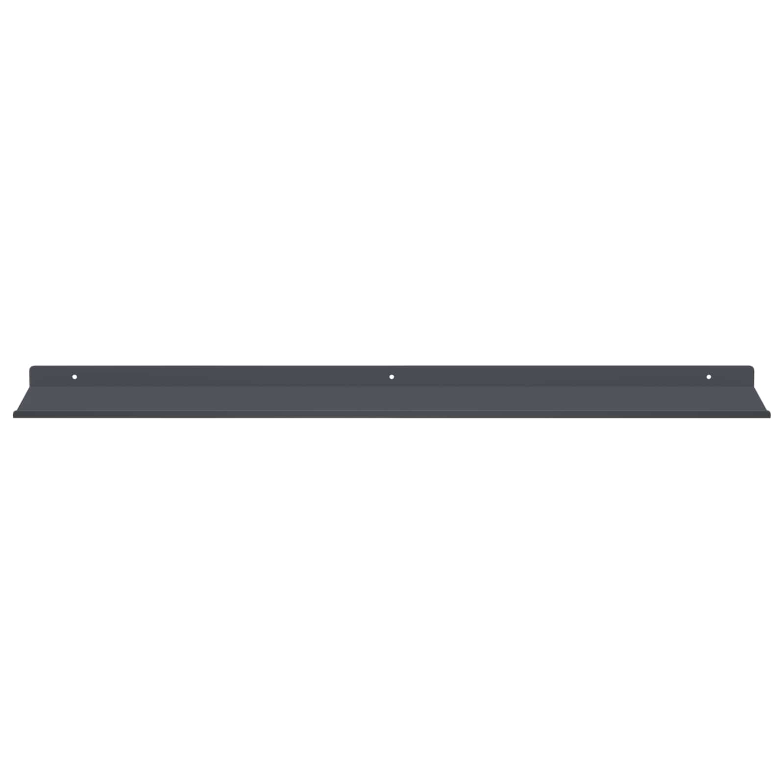 Lebdeća polica Zidne 2 pcs Antracit 80 x 18 x 2,5 cm Čelik