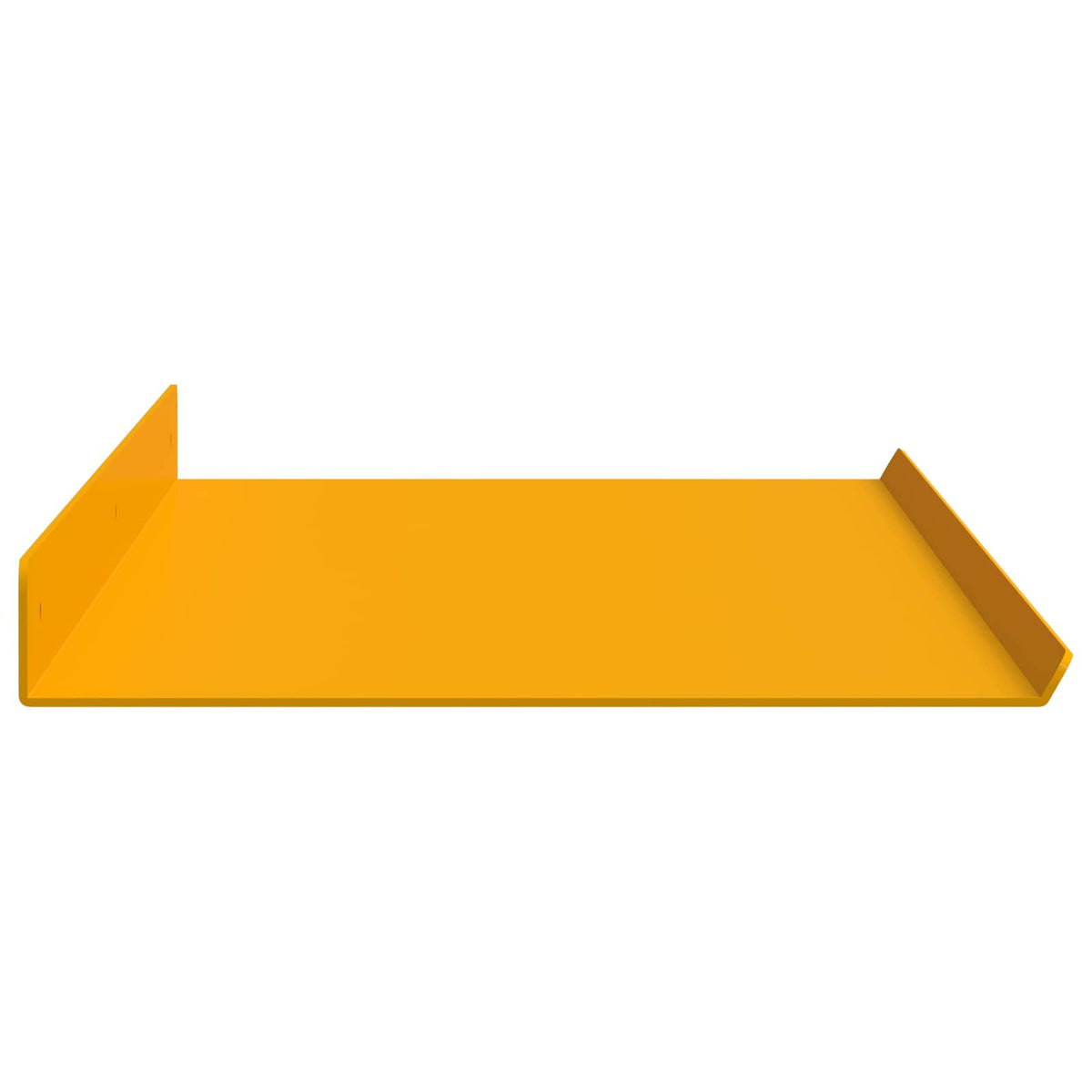 Lebdeća polica Zidne 4 pcs Žuta 80 x 18 x 2,5 cm Čelik