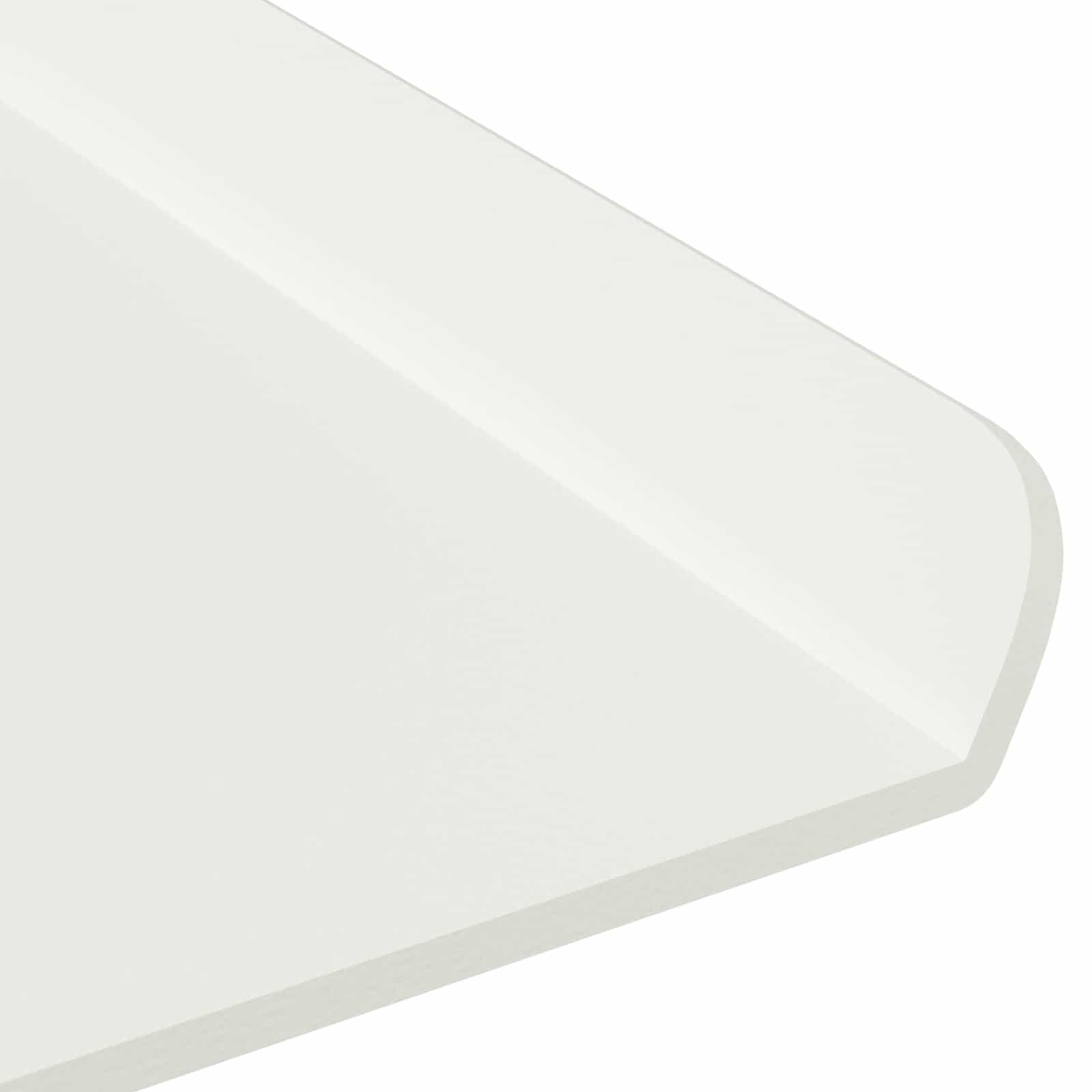Lebdeća polica Zidne 4 pcs Bijeli 80 x 18 x 2,5 cm Čelik