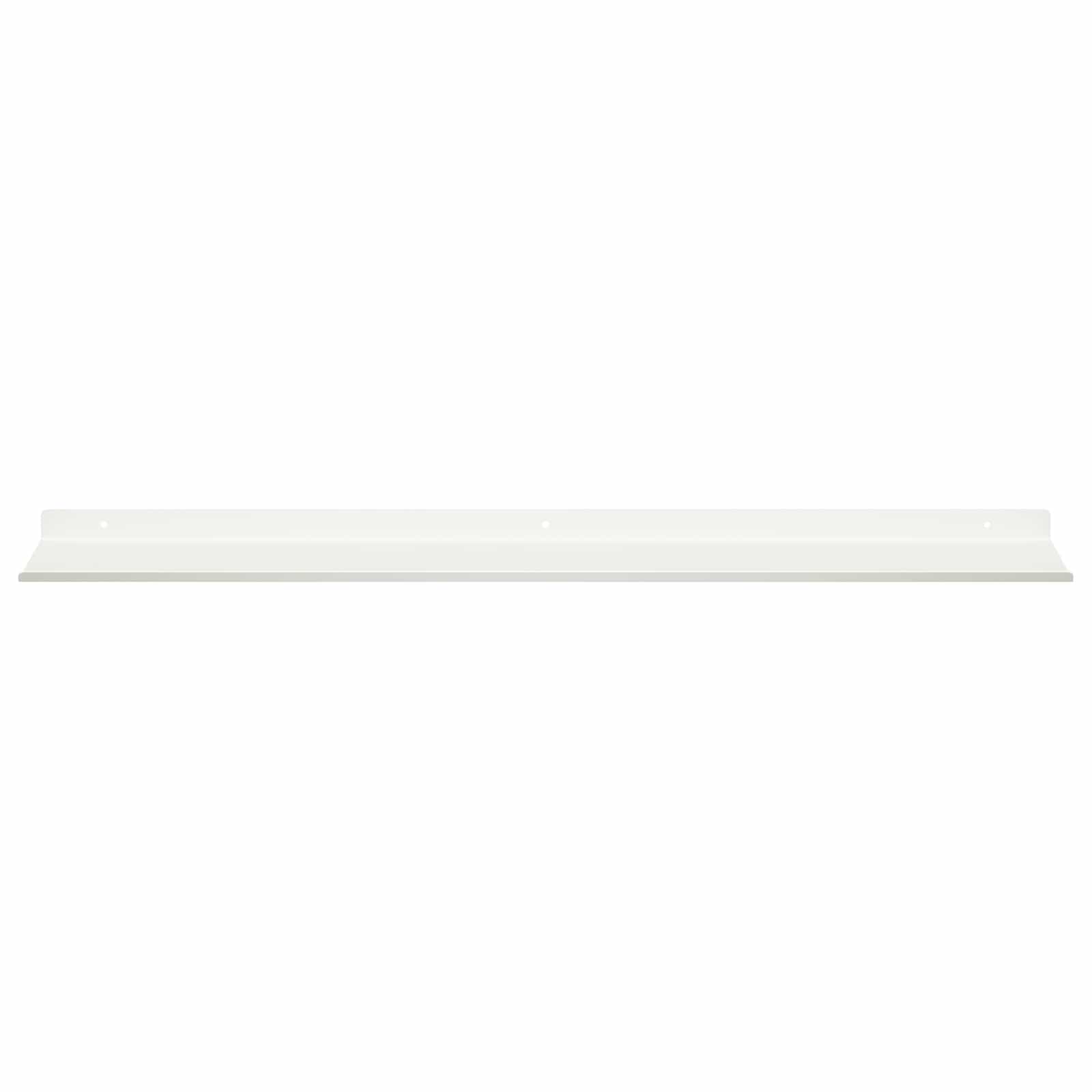 Lebdeća polica Zidne 4 pcs Bijeli 80 x 18 x 2,5 cm Čelik