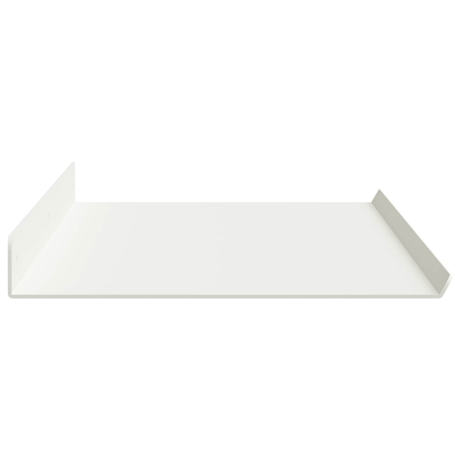 Lebdeća polica Zidne 4 pcs Bijeli 80 x 18 x 2,5 cm Čelik