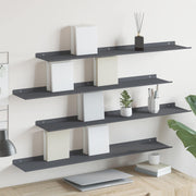 Lebdeća polica Zidne 4 pcs Antracit 100 x 18 x 2,5 cm Čelik