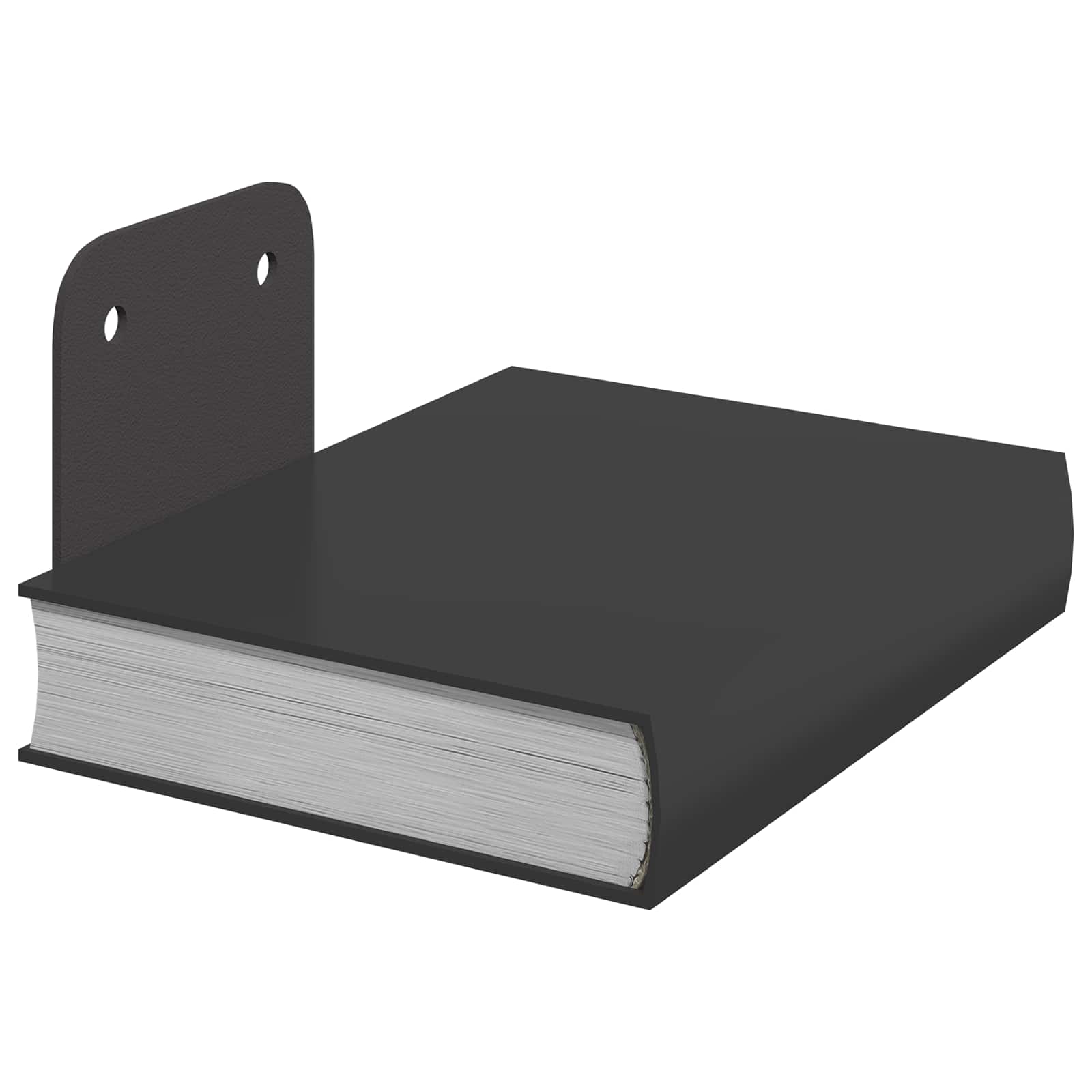 Nevidljiva leteća polica s policom 4 pcs Crna 6 x 11 x 6,5 cm
