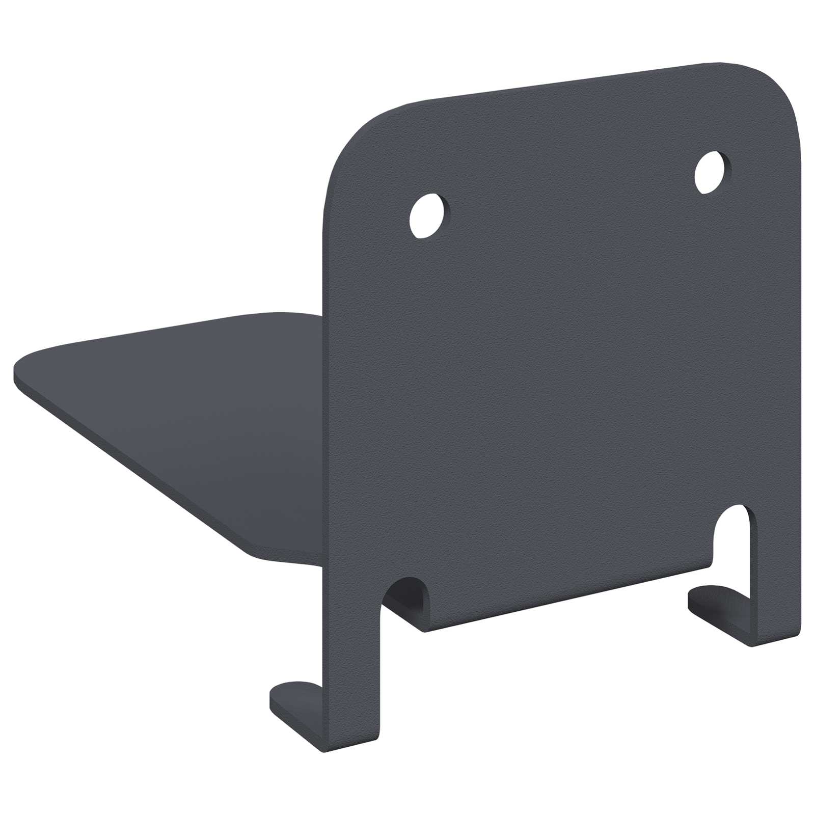 Lebdeća polica s policom Zidne 4 pcs Antracit 6 x 10,8 x 6,6 cm