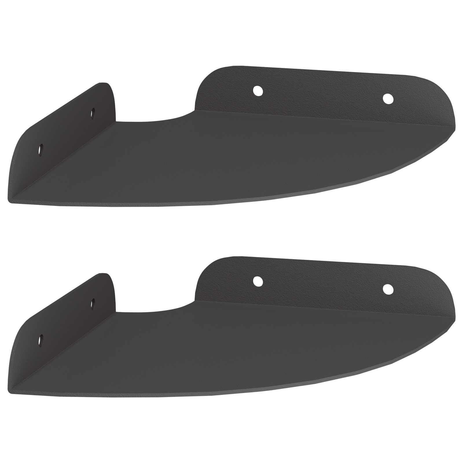 Lebdeća polica s policom s pohranom 2 pcs Crna 15 x 15 x 2 cm