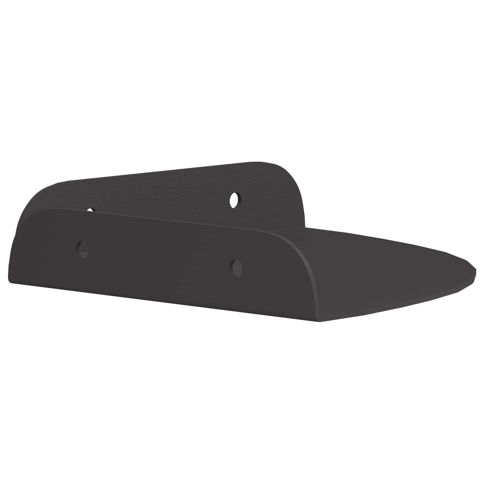 Lebdeća polica s policom s pohranom 2 pcs Crna 15 x 15 x 2 cm