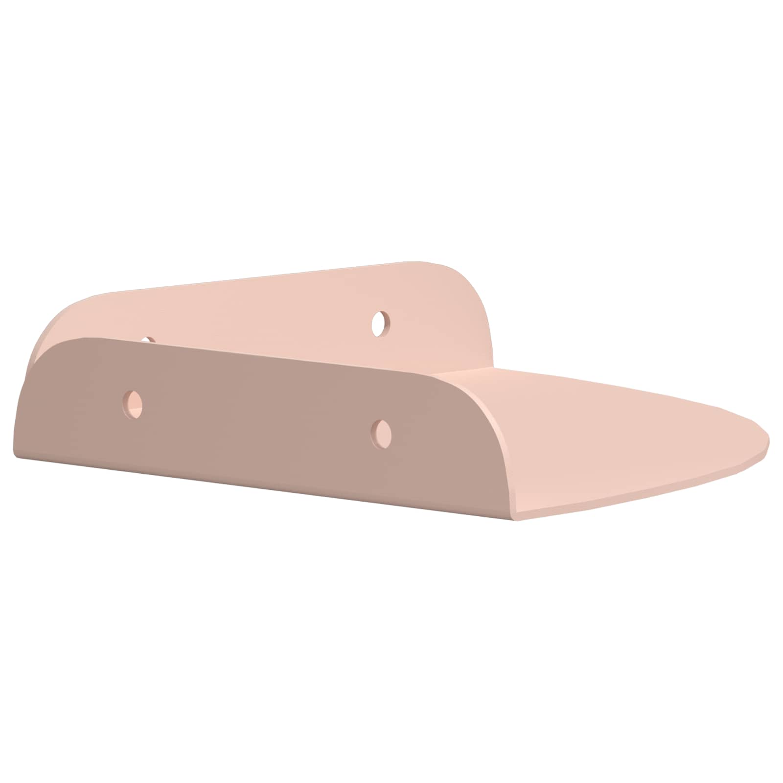 Lebdeća polica s policom 2 pcs Ružičasta 15 x 15 x 2 cm