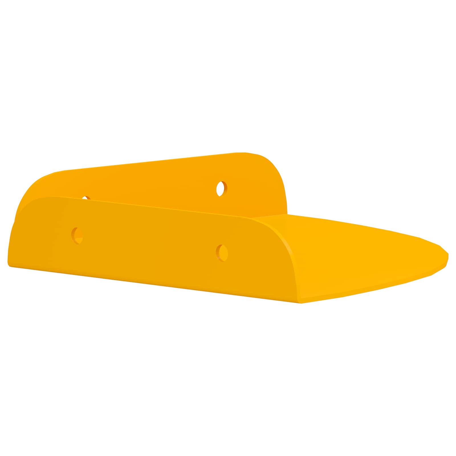 Lebdeća polica s policom s pohranom 2 pcs Žuta 15 x 15 x 2 cm